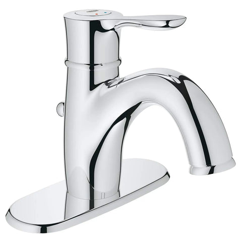 Centerset Single-Handle Single-Hole Bathroom Faucet With Escutcheon - 1.2 GPM - Brushed Nickel InfinityFinish