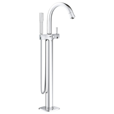 Single-Handle Freestanding Tub Faucet with 2.0 GPM Hand Shower - GROHE StarLight Chrome