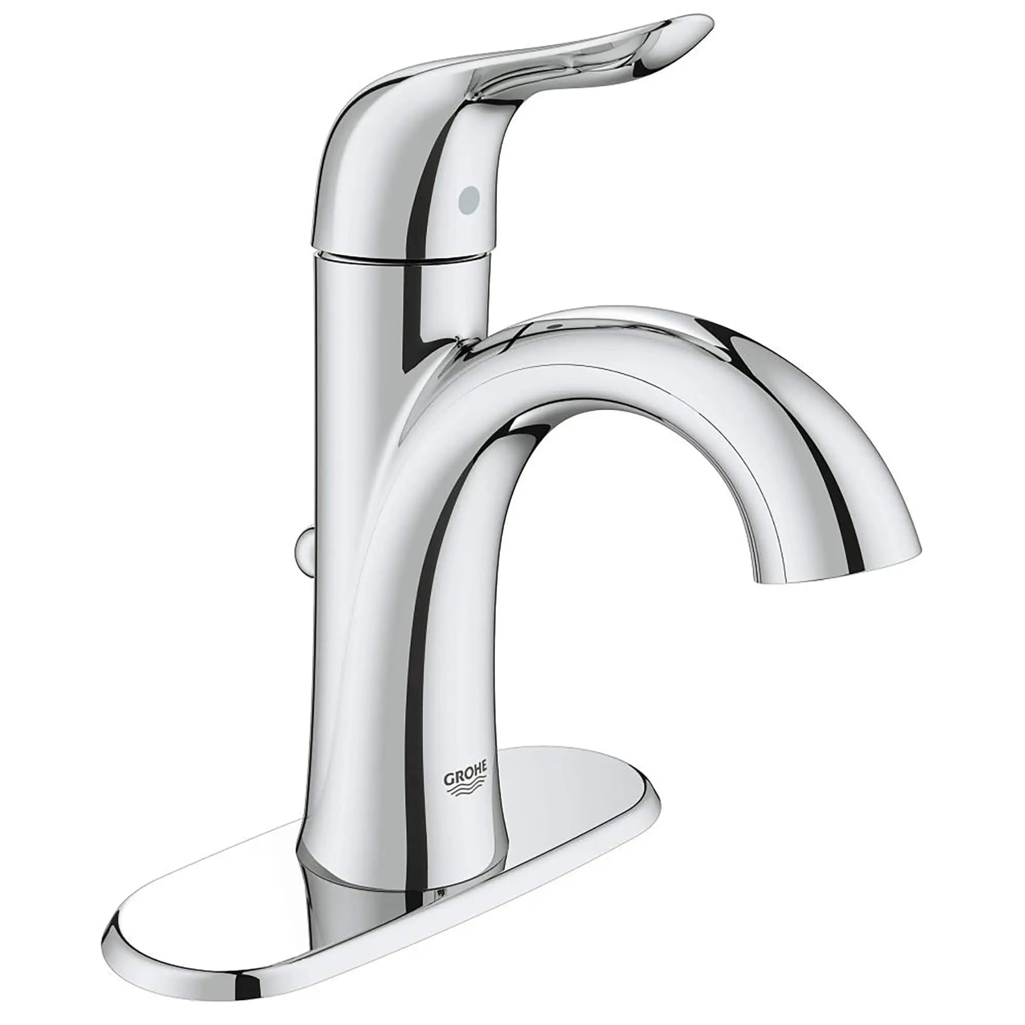 4-inch Centerset Single-Handle Bathroom Faucet 1.2 GPM // GROHE STARLIGHT CHROME // 13474_23402000-Agira-4_Centerset_Bathroom_Faucet_XL-Size_0_CDNwebp.webp