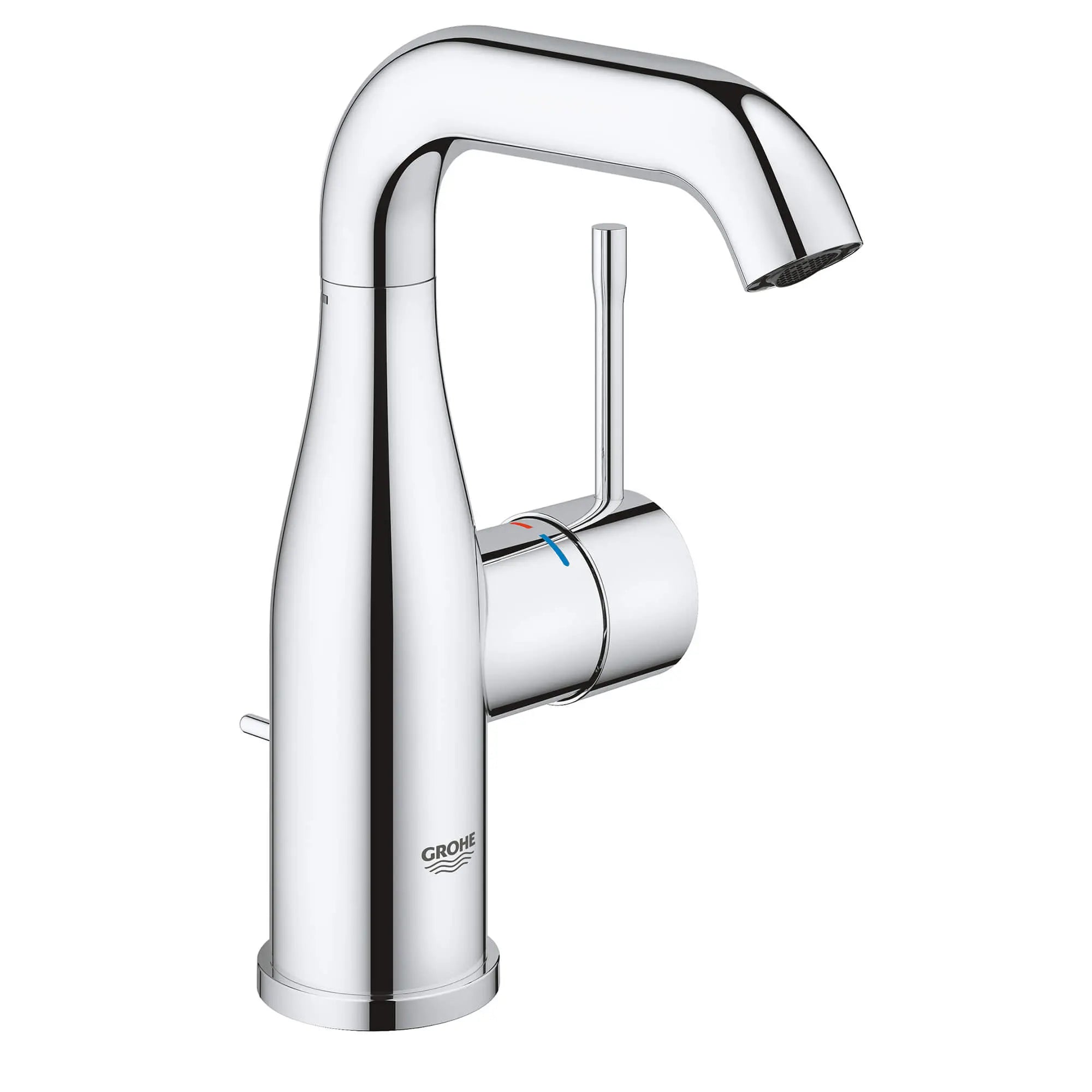 Single Hole Single-Handle M-Size Bathroom Faucet, 1.2 GPM (4.5 L/min) // GROHE STARLIGHT CHROME // 13481_2348500a-essence-single-handle-bathroom-faucet-m-size-starlight-chrome_0_CDNwebp.webp