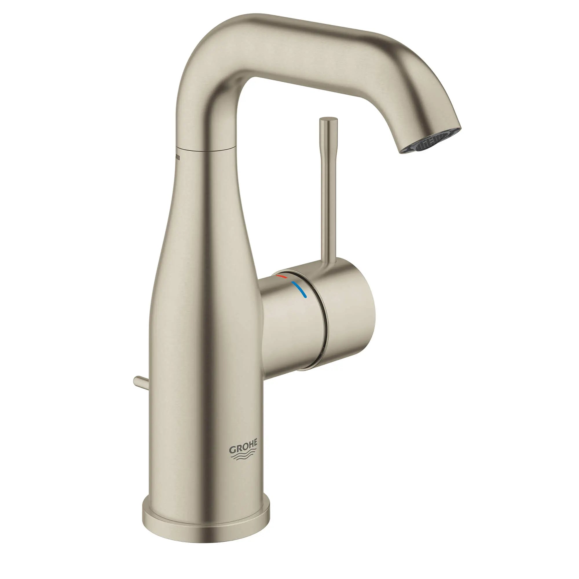 Single Hole Single-Handle M-Size Bathroom Faucet, 1.2 GPM (4.5 L/min) // BRUSHED NICKEL INFINITYFINISH // 13484_23485ena-essence-single-handle-bathroom-faucet-m-size-brushed-nickel-infinityfinish_0_CDNwebp.webp