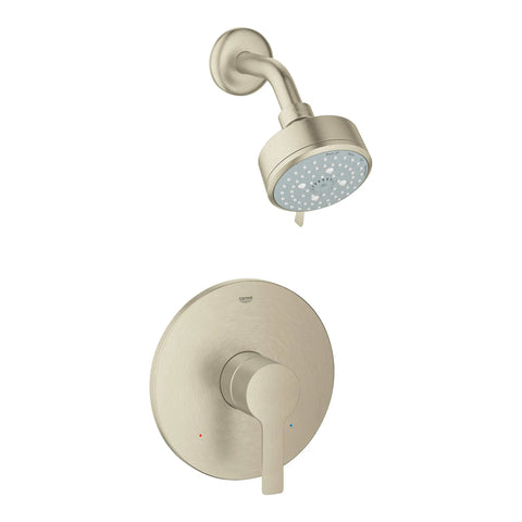 Pressure Balance Valve Shower Combo - Brushed Nickel InfinityFinish