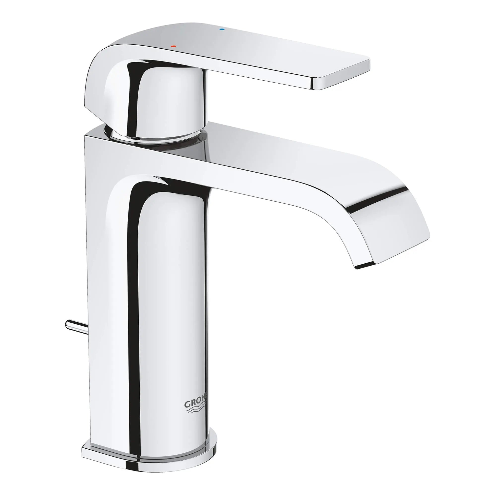 Single Hole Single-Handle S-Size Bathroom Faucet, 1.2 GPM (4.5 L/min) // GROHE STARLIGHT CHROME // 13567_23868000-defined-centerset-bathroom-faucet-s-size-starlight-chrome_0_CDNwebp.webp
