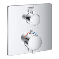 [24110000] Single Function 2-Handle Thermostatic Valve Trim - GROHE StarLight Chrome