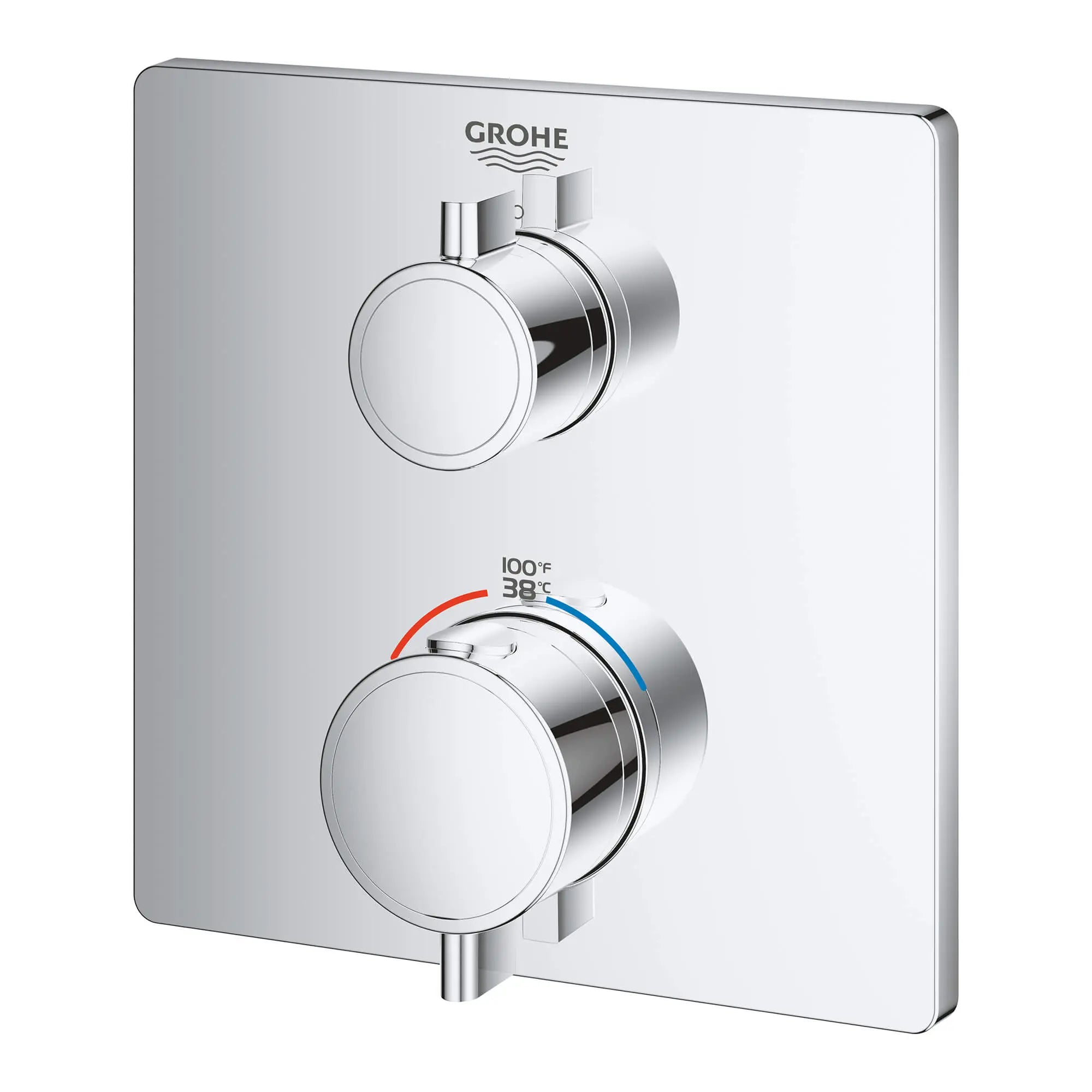 Single Function 2-Handle Thermostatic Valve Trim // GROHE STARLIGHT CHROME // 13608_24110000-grohtherm-single-function-2-handle-thermostatic-trim-starlight-chrome-2_0_CDNwebp.webp