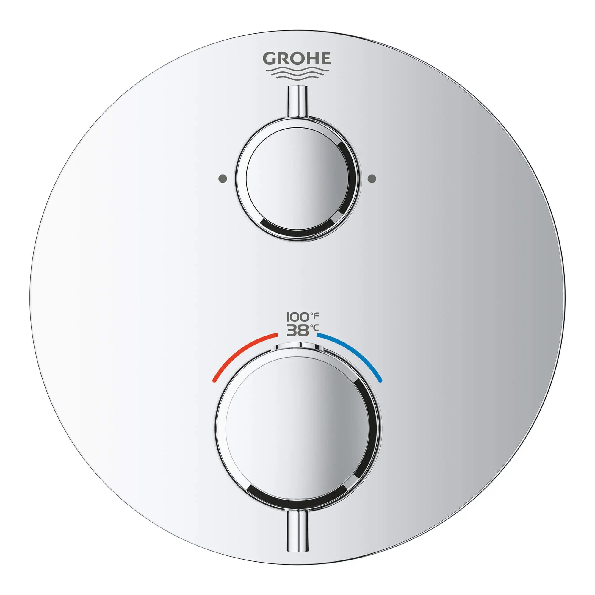 Dual Function 2-Handle Thermostatic Valve Trim // GROHE STARLIGHT CHROME // 13619_24133000-grohtherm-dual-function-2-handle-thermostatic-trim-starlight-chrome-2_0_CDNwebp.webp