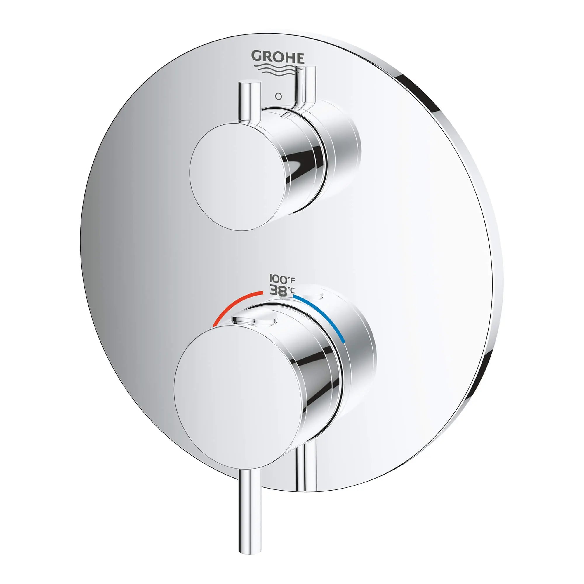 Single Function 2-Handle Thermostatic Valve Trim // GROHE STARLIGHT CHROME // 13625_24150003-atrio-single-function-2-handle-thermostatic-trim-starlight-chrome-2_0_CDNwebp.webp