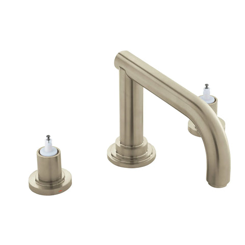 3-Hole 2-Handle Deck Mount Roman Tub Faucet - Brushed Nickel InfinityFinish