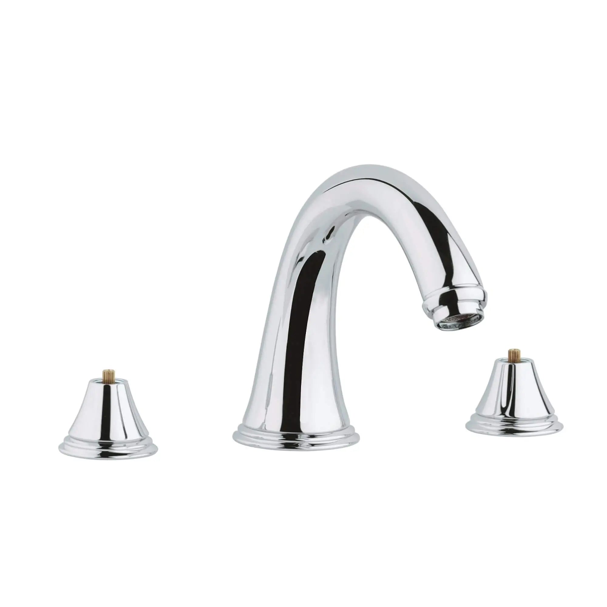3-Hole 2-Handle Deck Mount Roman Tub Faucet // GROHE STARLIGHT CHROME // 13683_25054000-Geneva-Roman_Bathtub_Faucet_0_CDNwebp.webp