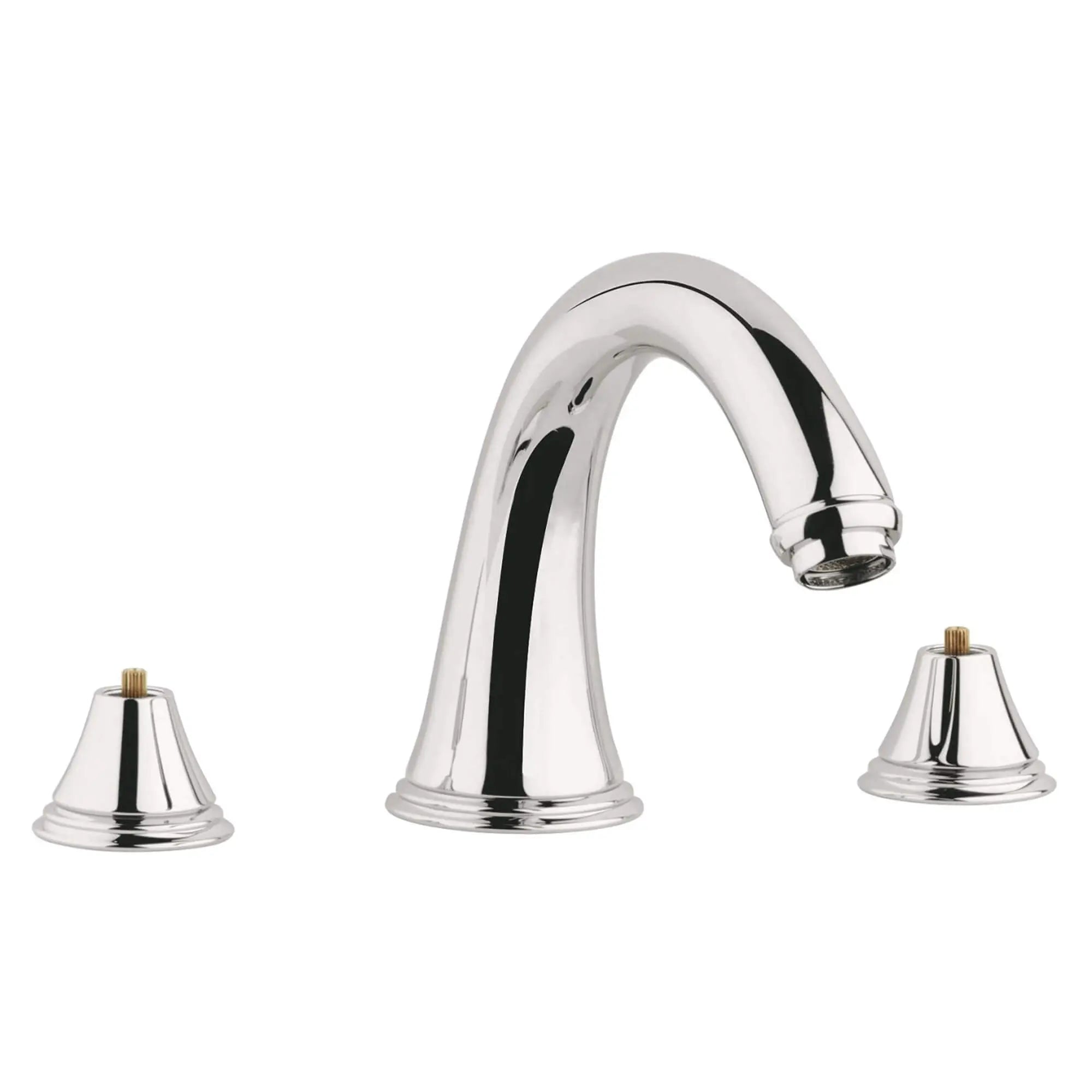 3-Hole 2-Handle Deck Mount Roman Tub Faucet // POLISHED NICKEL INFINITYFINISH // 13686_25054BE0-Geneva-Roman_Bathtub_Faucet_0_CDNwebp.webp
