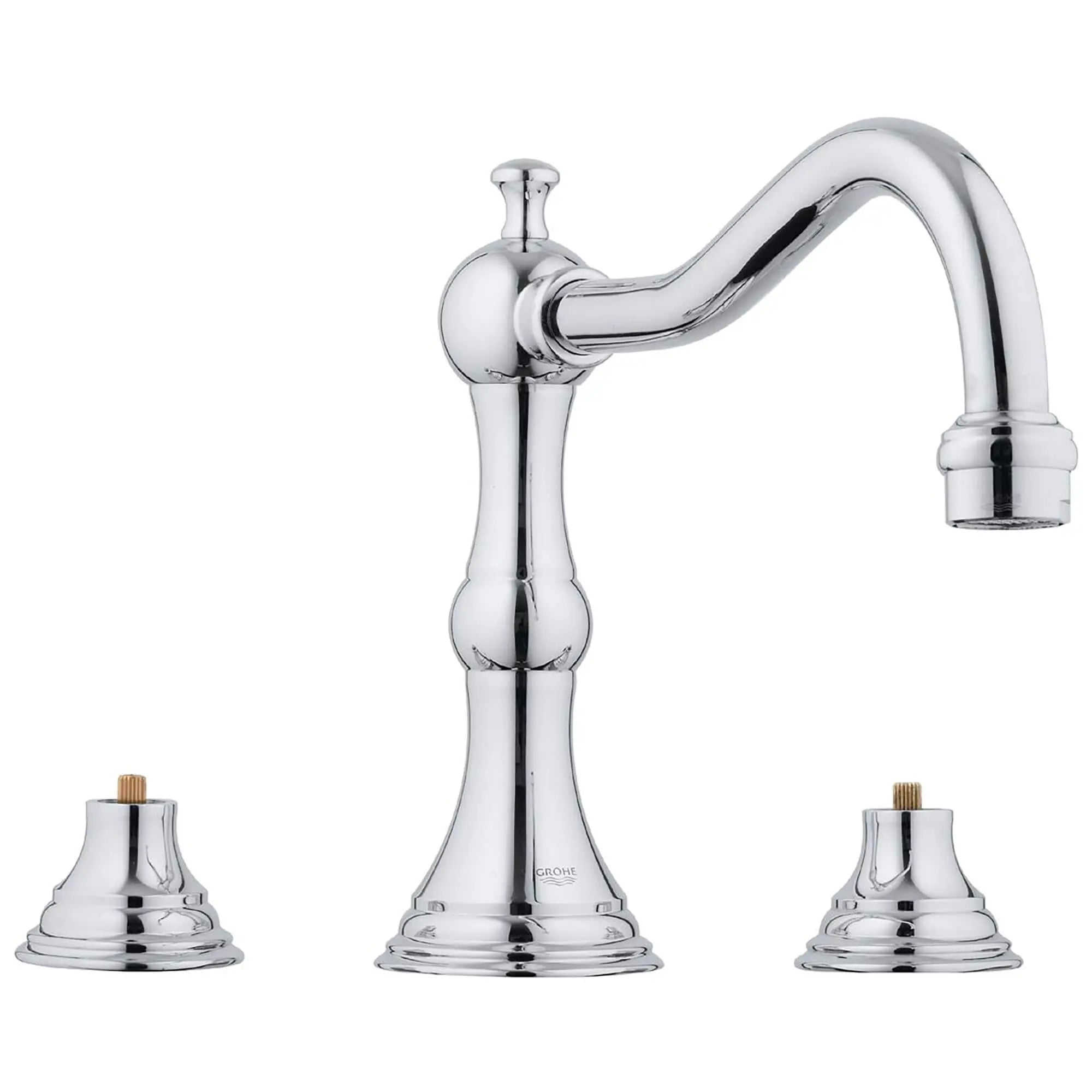 3-Hole 2-Handle Deck Mount Roman Tub Faucet // GROHE STARLIGHT CHROME // 13710_25079000-Bridgeford-Roman_Bathtub_Faucet_0_CDNwebp.webp