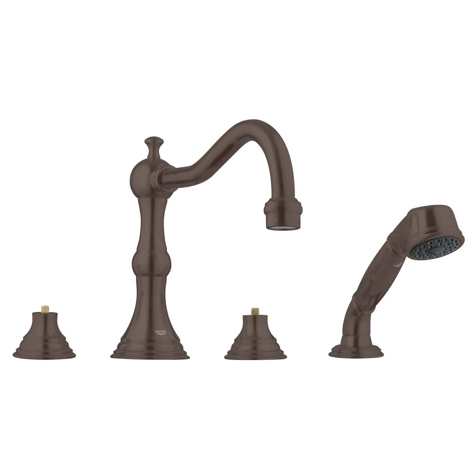 4-Hole 2-Handle Deck Mount Roman Tub Faucet with 2.5 GPM Hand Shower // OIL RUBBED BRONZE // 13714_25080ZB0-Bridgeford-Four-Hole_Roman_Bathtub_Faucet_with_Handshower_0_CDNwebp.webp