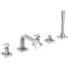 [25083000] Roman Tub Filler With 2.5 GPM Personal Hand Shower - GROHE StarLight Chrome