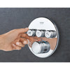 [29138000] Triple Function Thermostatic Valve Trim - GROHE StarLight Chrome