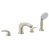 [25170EN2] 4-Hole 2-Handle Deck Mount Roman Tub Faucet with 1.75 GPM Hand Shower - GROHE StarLight Chrome