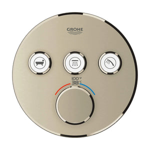 [29138EN0] Triple Function Thermostatic Valve Trim - GROHE StarLight Chrome