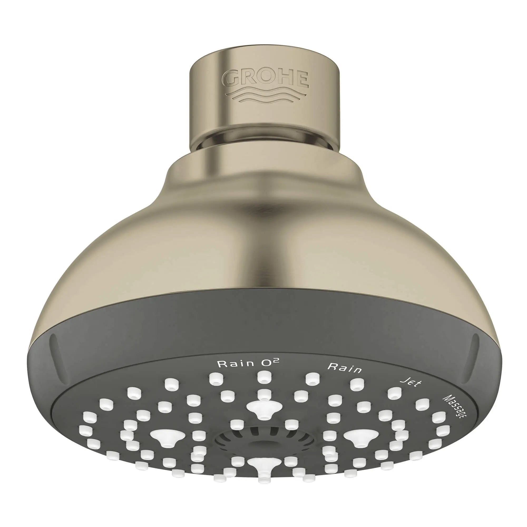 Tempesta 100 Shower Head, 4" - 4 Sprays, 1.75 gpm (6.6 L/min) // BRUSHED NICKEL INFINITYFINISH // 13812_26044en1-tempesta-100-shower-head-4-sprays-brushed-nickel-infinityfinish_0_CDNwebp.webp