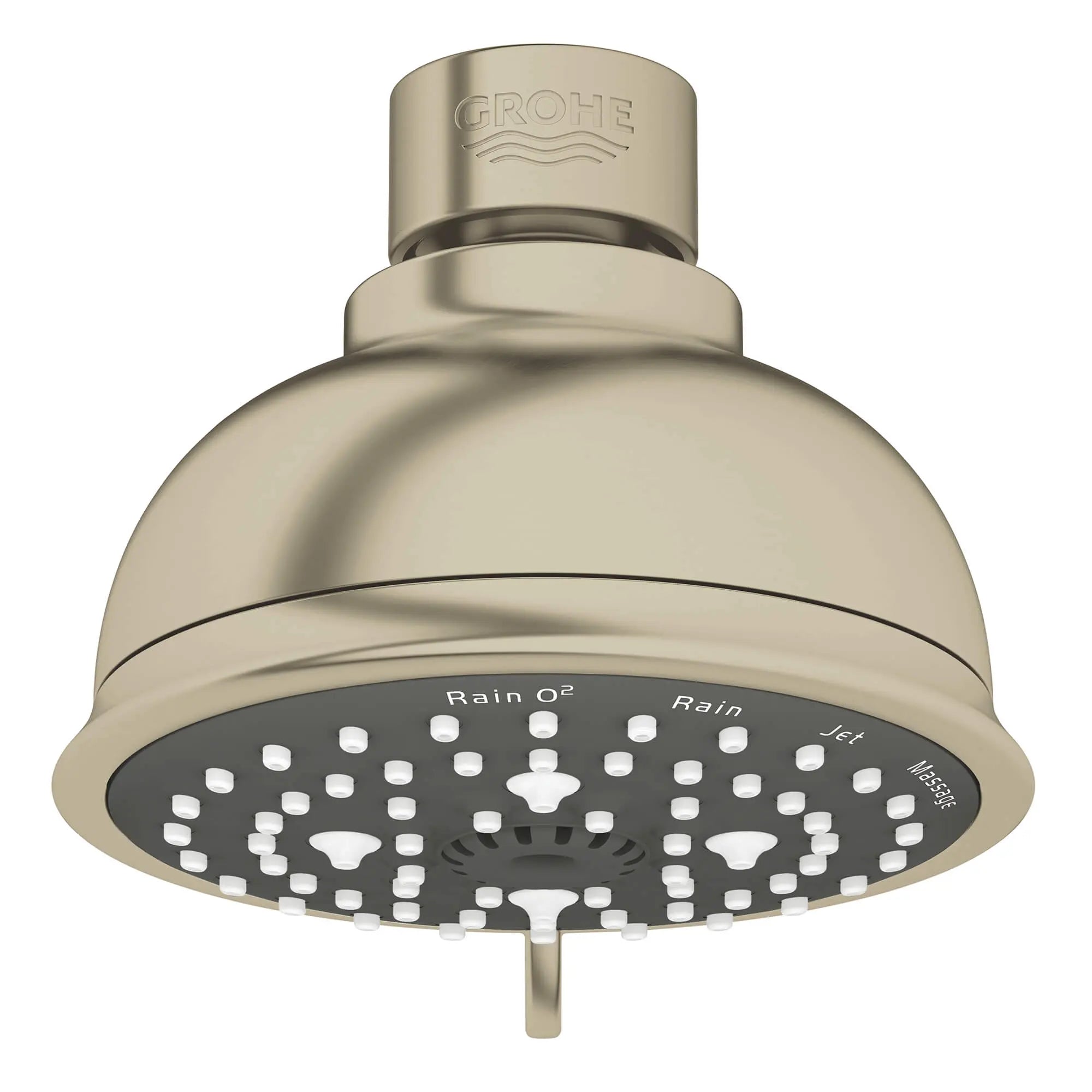 100 Shower Head, 4" - 4 Sprays, 1.75 gpm // BRUSHED NICKEL INFINITYFINISH // 13816_26045en1-tempesta-rustic-100-shower-head-4-sprays-brushed-nickel-infinityfinish_0_CDNwebp.webp