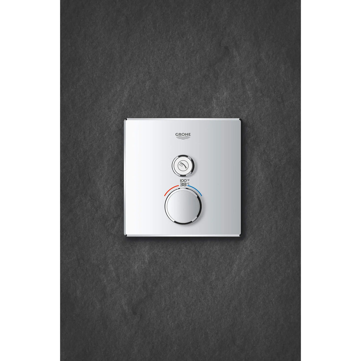 Single Function Thermostatic Valve Trim // GROHE STARLIGHT CHROME // 1382_29140000-single-function-thermostatic-trim-with-control-module-enviro-1_0_CDNwebp_ea9e1b3a-aef0-4ea4-8357-6c5ee95674ba.webp