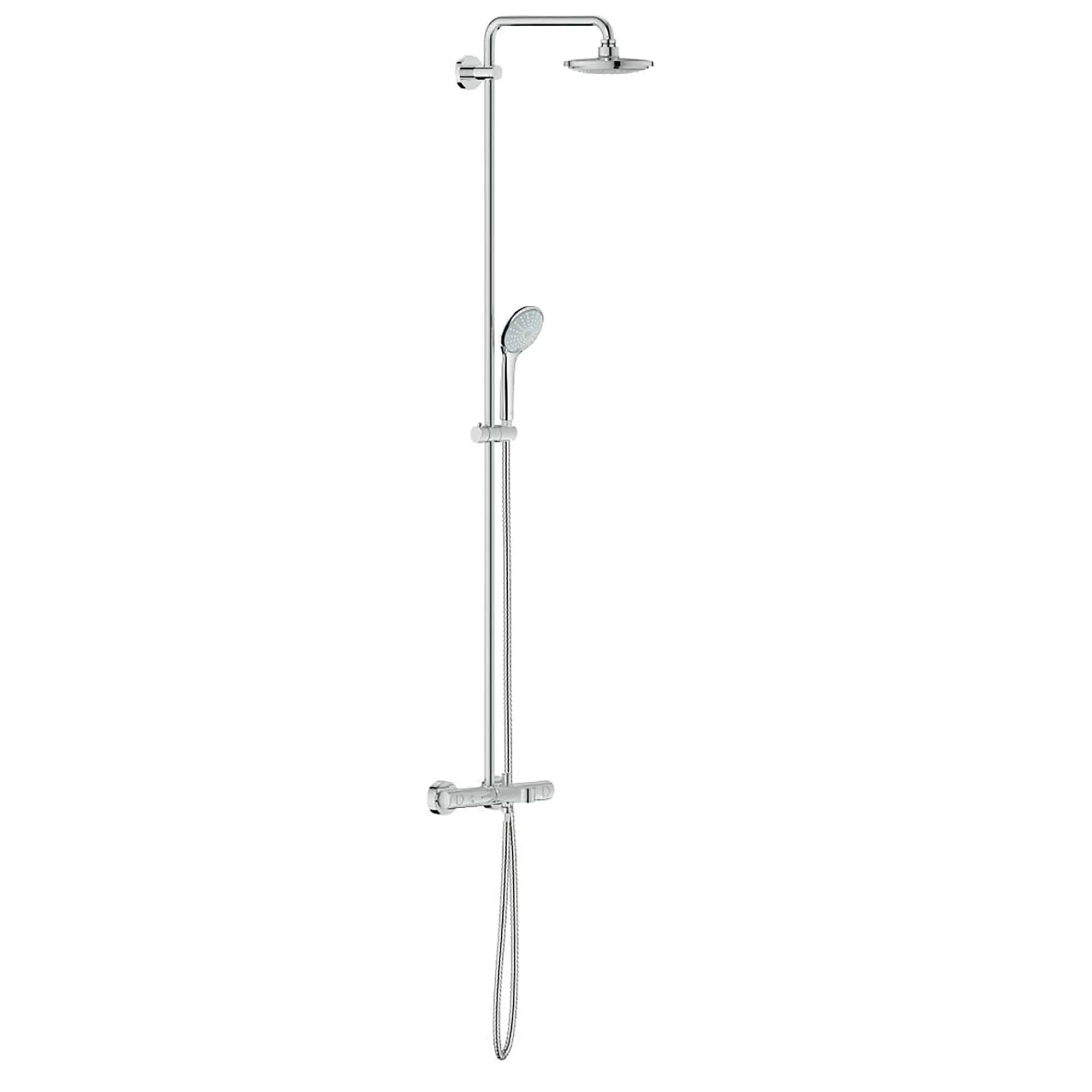 180 Tub/Thermostatic Shower System, 2.5 gpm // GROHE STARLIGHT CHROME // 13871_26177000-Euphoria_System_180-Shower_System_with_Bath_Thermostat_for_Wall_Mount_0_CDNwebp.webp