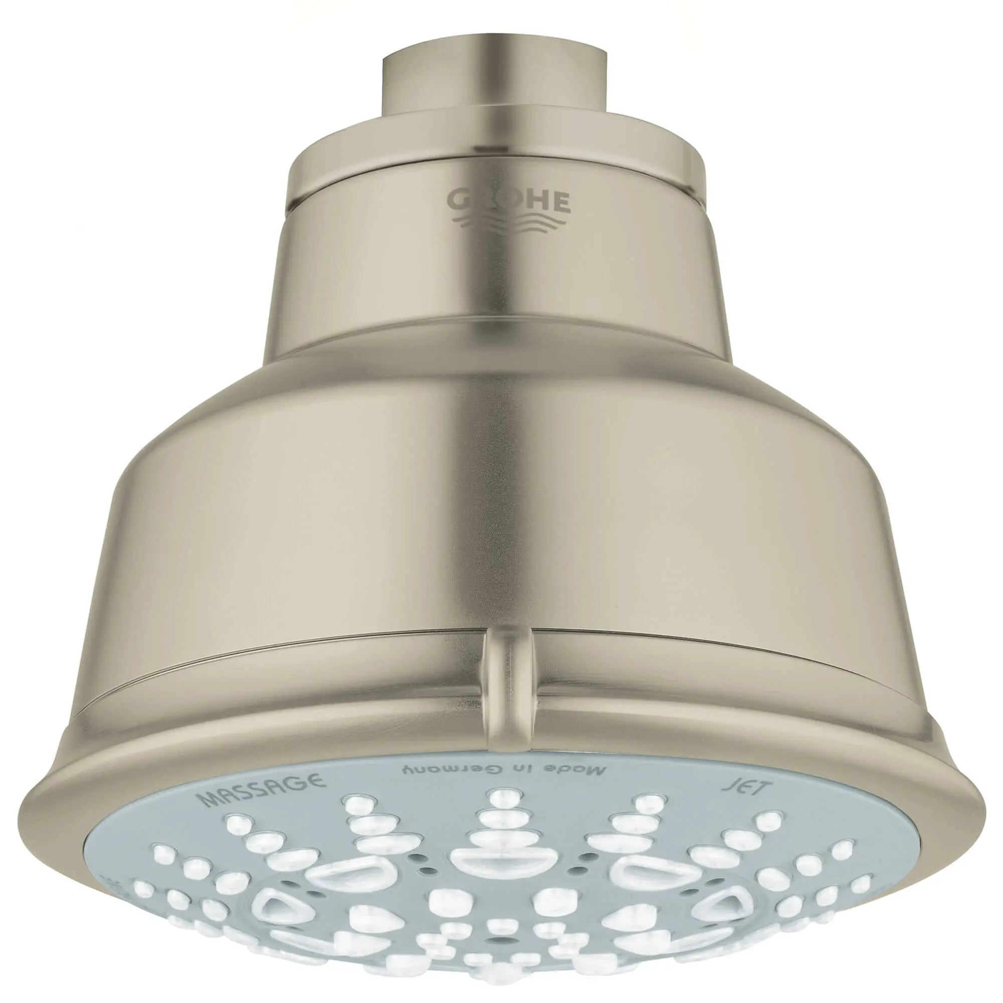 100 Shower Head, 4" - 5 Sprays, 1.75 gpm // BRUSHED NICKEL INFINITYFINISH // 14079_27126en1-relexa-rustic-100-five-shower-head-5-sprays-brushed-nickel-infinityfinish_0_CDNwebp.webp