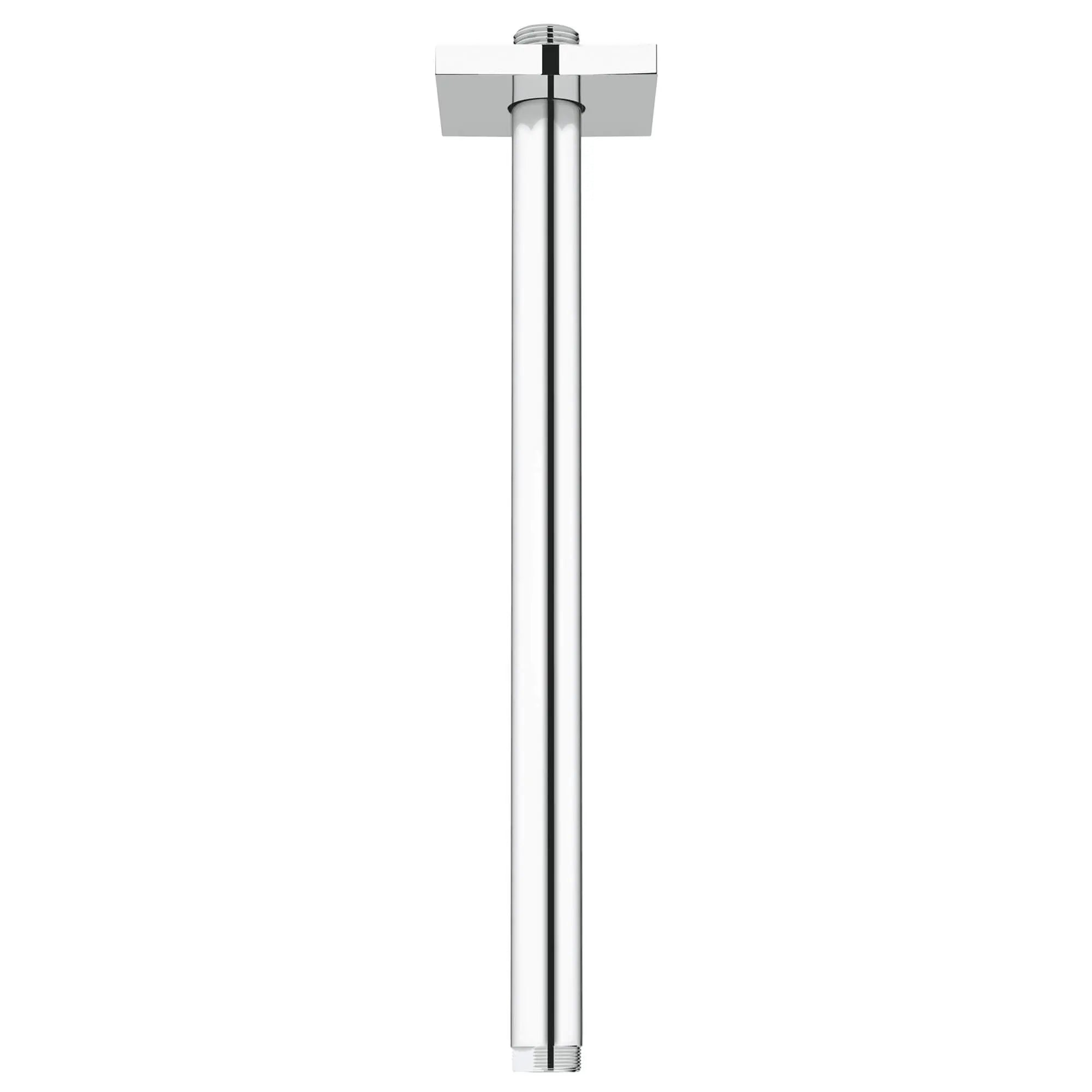 12" Ceiling Shower Arm With Square Flange // GROHE STARLIGHT CHROME // 14194_27487000-rainshower-12-inch-ceiling-shower-arm-with-square-flange-starlight-chrome_0_CDNwebp.webp