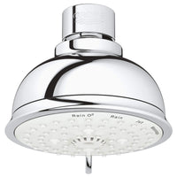 [27610001] 100 Shower Head, 4" - 4 Sprays, 2.5 GPM (9.5 L/min) - GROHE StarLight Chrome