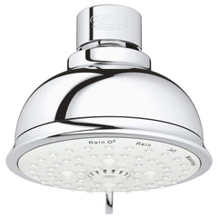 [27610001] 100 Shower Head, 4" - 4 Sprays, 2.5 GPM (9.5 L/min) - GROHE StarLight Chrome
