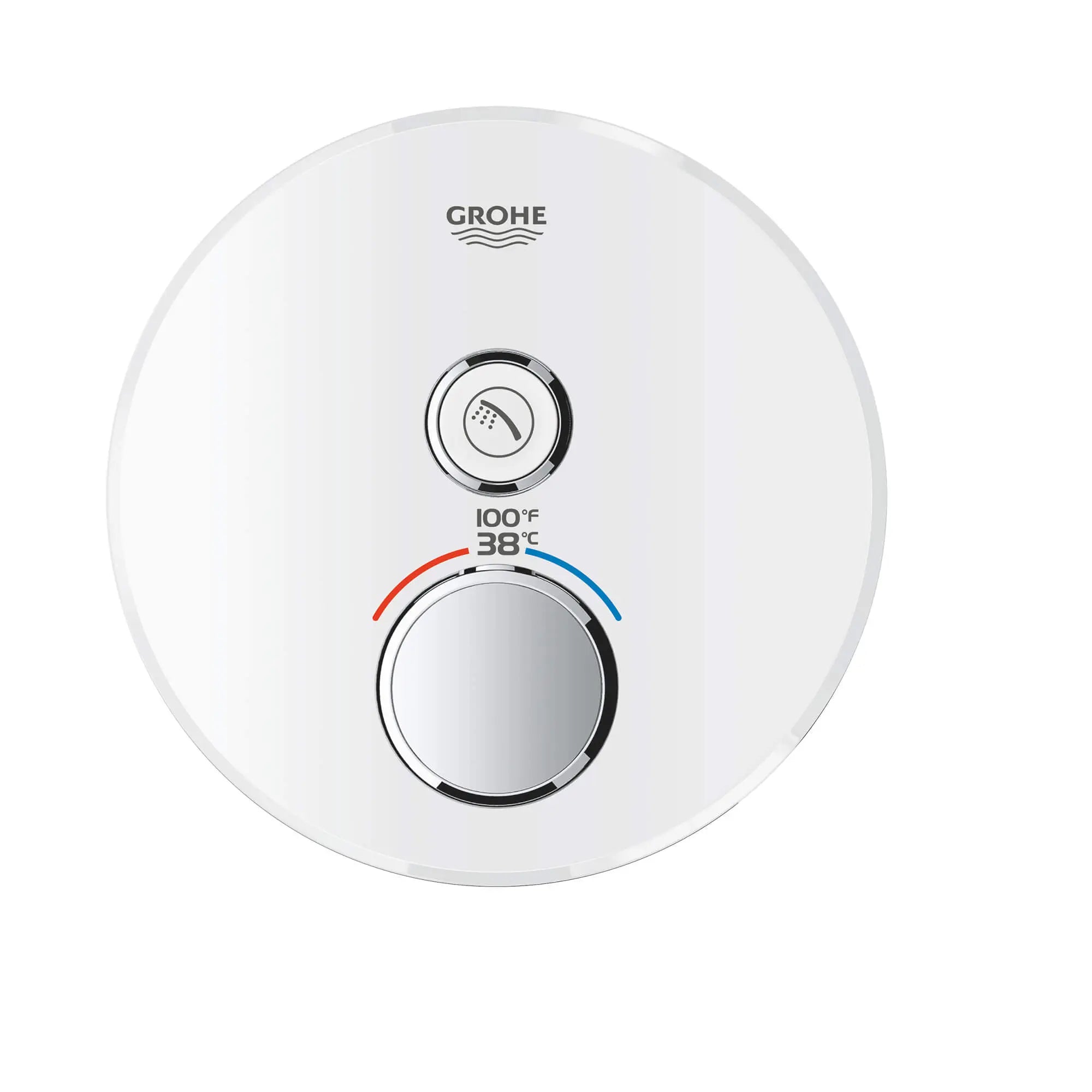 Single Function Thermostatic Valve Trim // MOON WHITE // 1431_29159ls0-single-function-thermostatic-trim-with-control-module-enviro-1_0_CDNwebp.webp