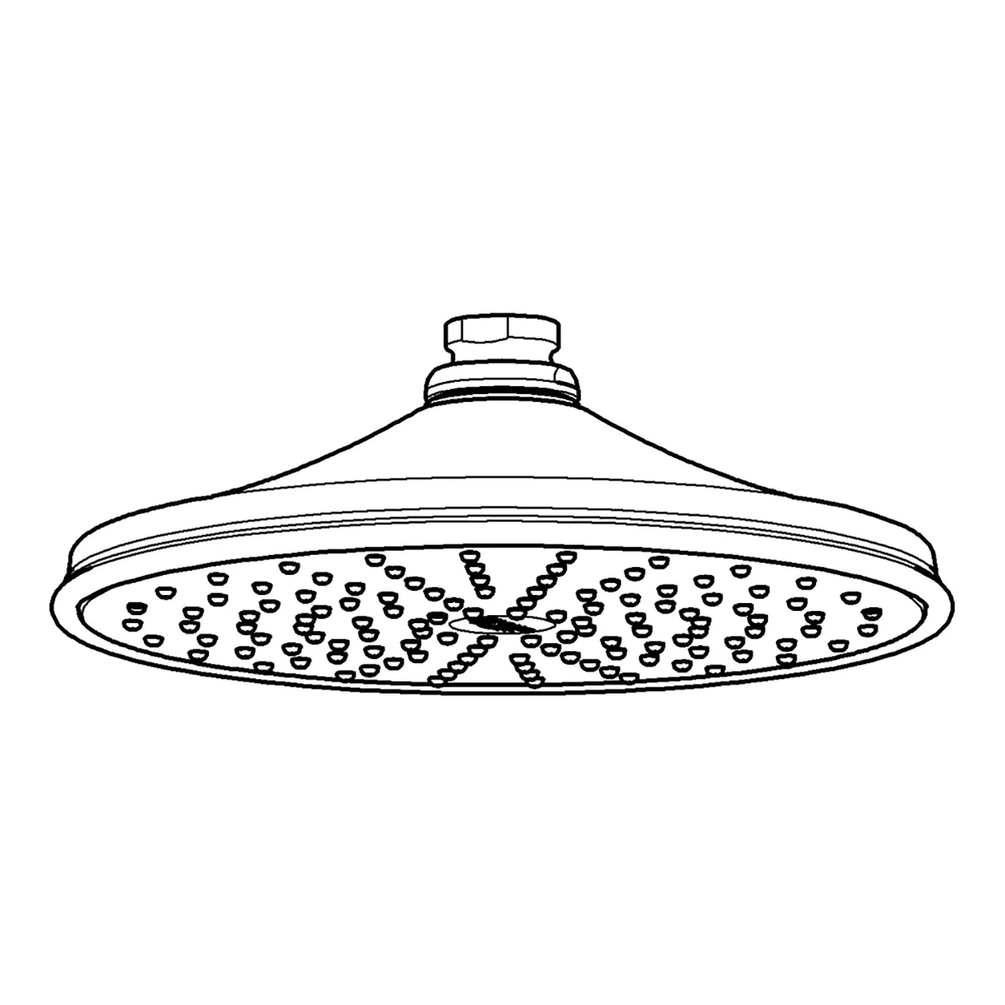 210 Shower Head, 8" - 1 Spray, 2.5 gpm // POLISHED NICKEL INFINITYFINISH // 14322_27823BE0-Rainshower_Rustic_210-Shower_Head_1_Spray_0_CDNwebp.webp