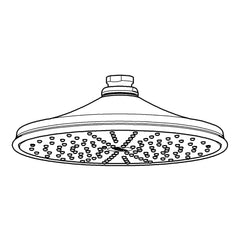 [27823EN0] 210 Shower Head, 8" - 1 Spray, 2.5 gpm - Polished Nickel InfinityFinish