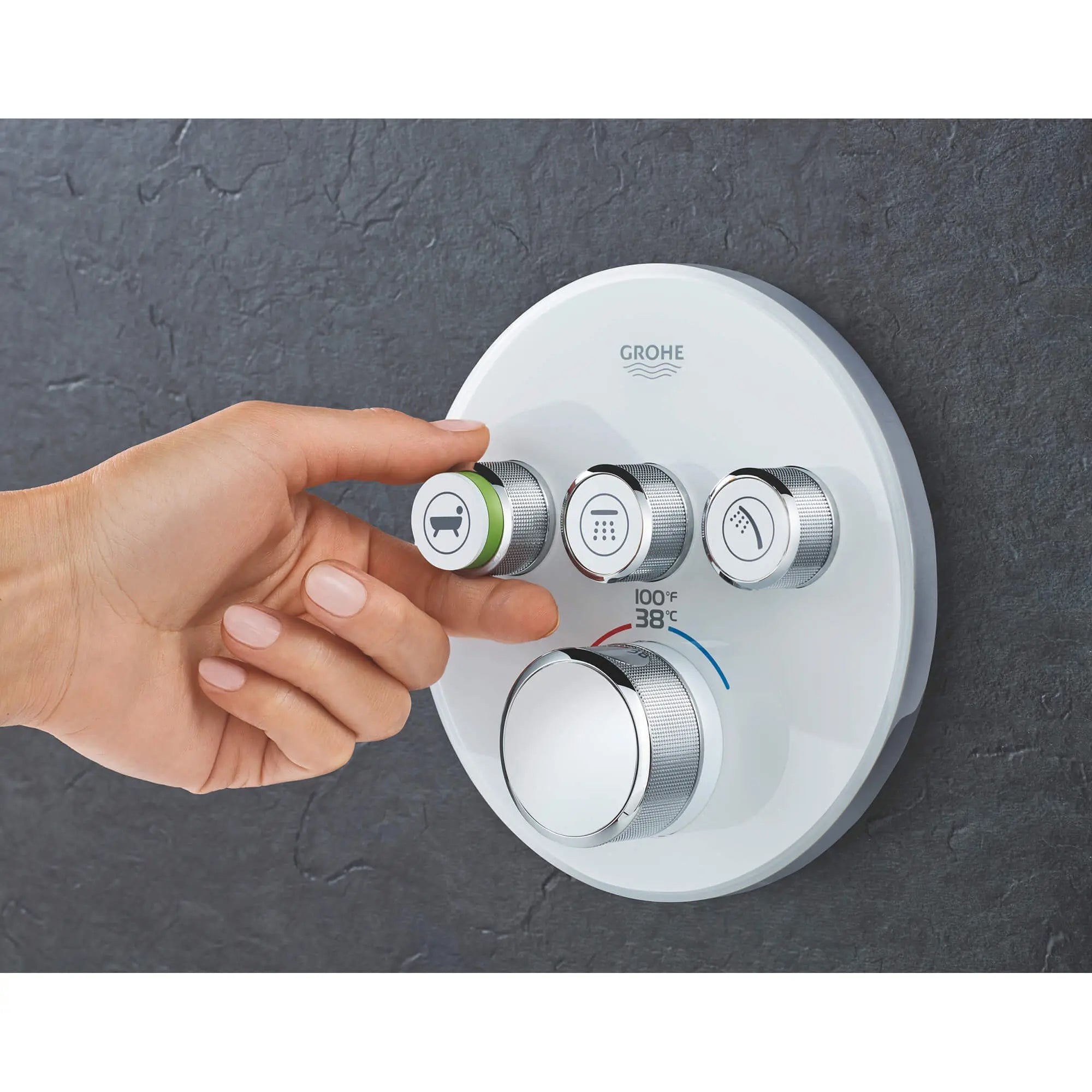 Triple Function Thermostatic Valve Trim // MOON WHITE // 1435_29161ls0-triple-function-thermostatic-trim-with-control-module-enviro-3_0_CDNwebp.webp