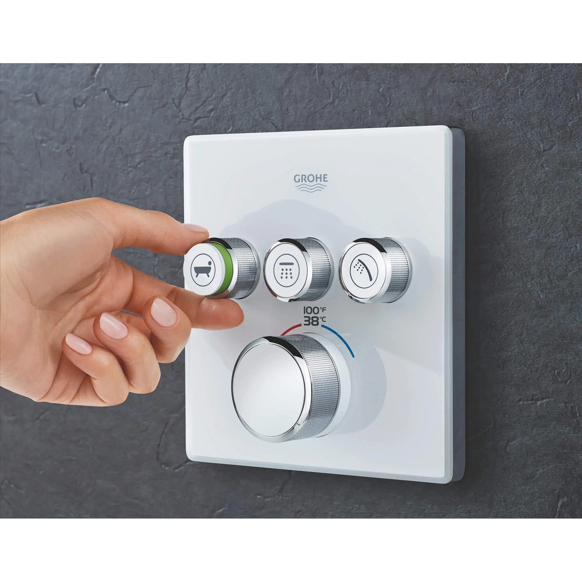 Triple Function Thermostatic Valve Trim // MOON WHITE // 1441_29165ls0-triple-function-thermostatic-trim-with-control-module-enviro-4_0_CDNwebp.webp