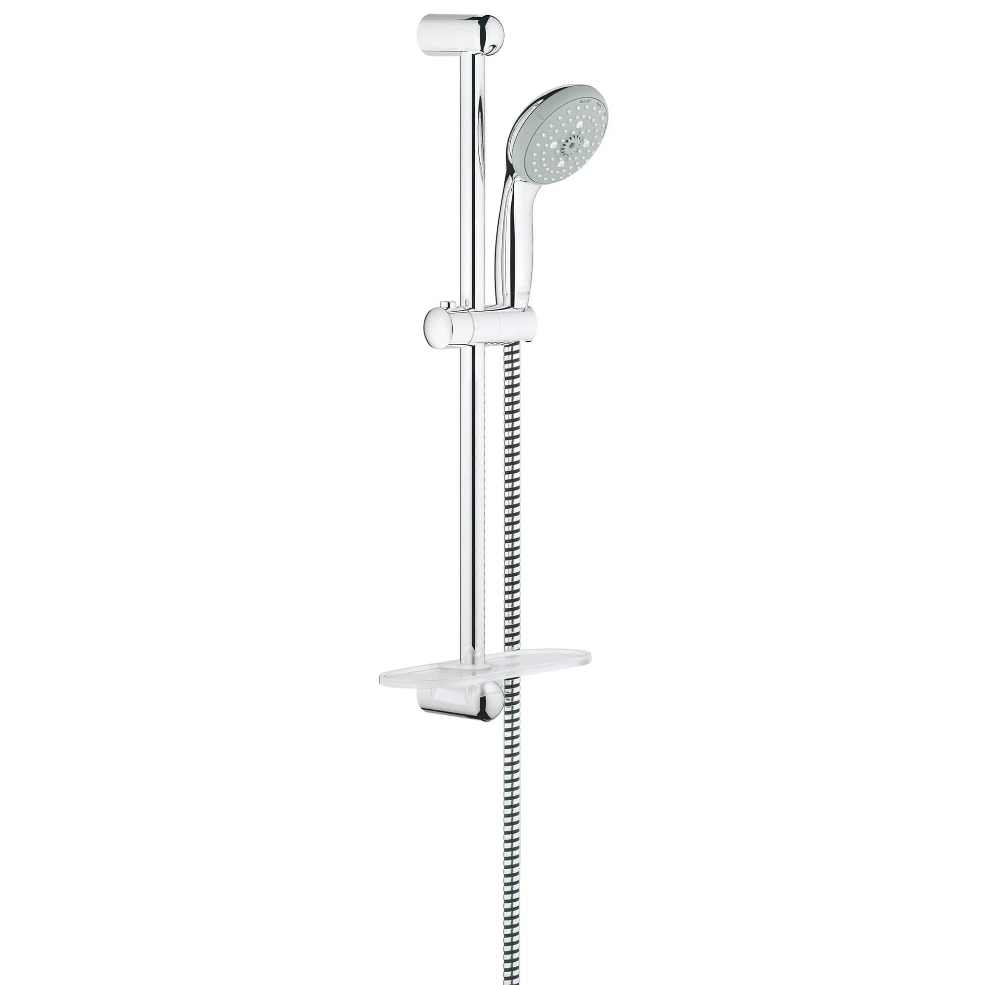 24" Shower Slide Bar Kit - 4 Sprays, 2.5 gpm // GROHE STARLIGHT CHROME // 14517_28436001-tempesta-100-shower-rail-set-4-sprays-starlight-chrome_0_CDNwebp.webp