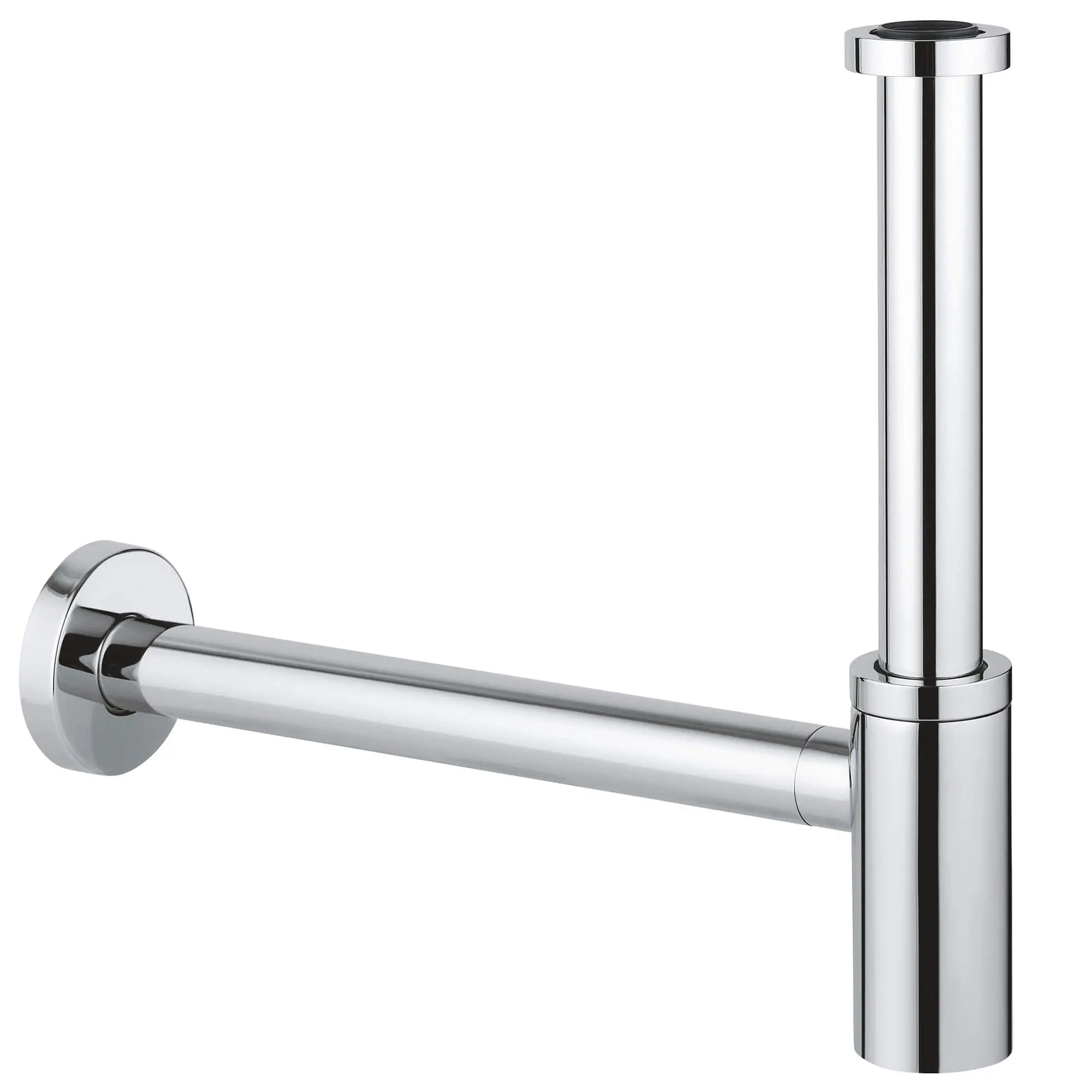 Waste Trap Basin 1 1/4In // GROHE STARLIGHT CHROME // 14695_28912000-1-14-inch-trap-starlight-chrome_0_CDNwebp.webp