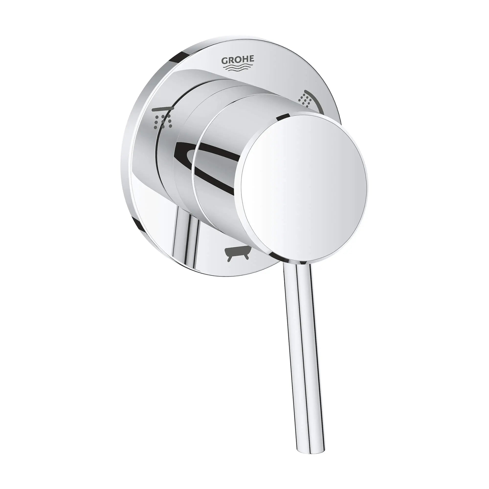 3-Way Diverter Trim // GROHE STARLIGHT CHROME // 14730_29106001-concetto-3-way-diverter-trim-shower-headhand-showertub-spout-starlight-chrome_0_CDNwebp.webp