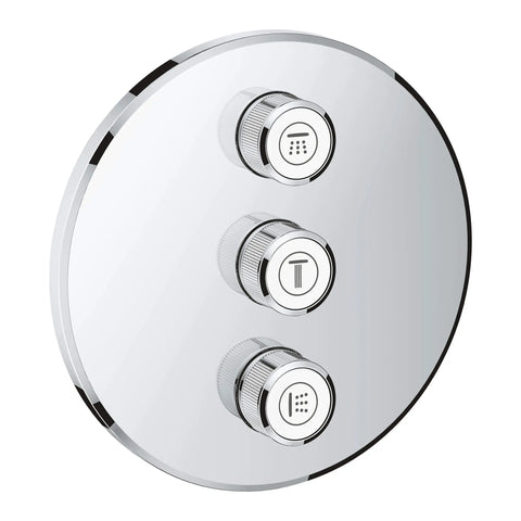 Triple Volume Control Trim - GROHE StarLight Chrome