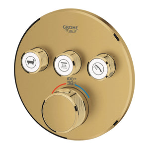 [29138GN0] Triple Function Thermostatic Valve Trim - GROHE StarLight Chrome