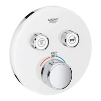 [29160LS0] Dual Function Thermostatic Valve Trim - Moon White
