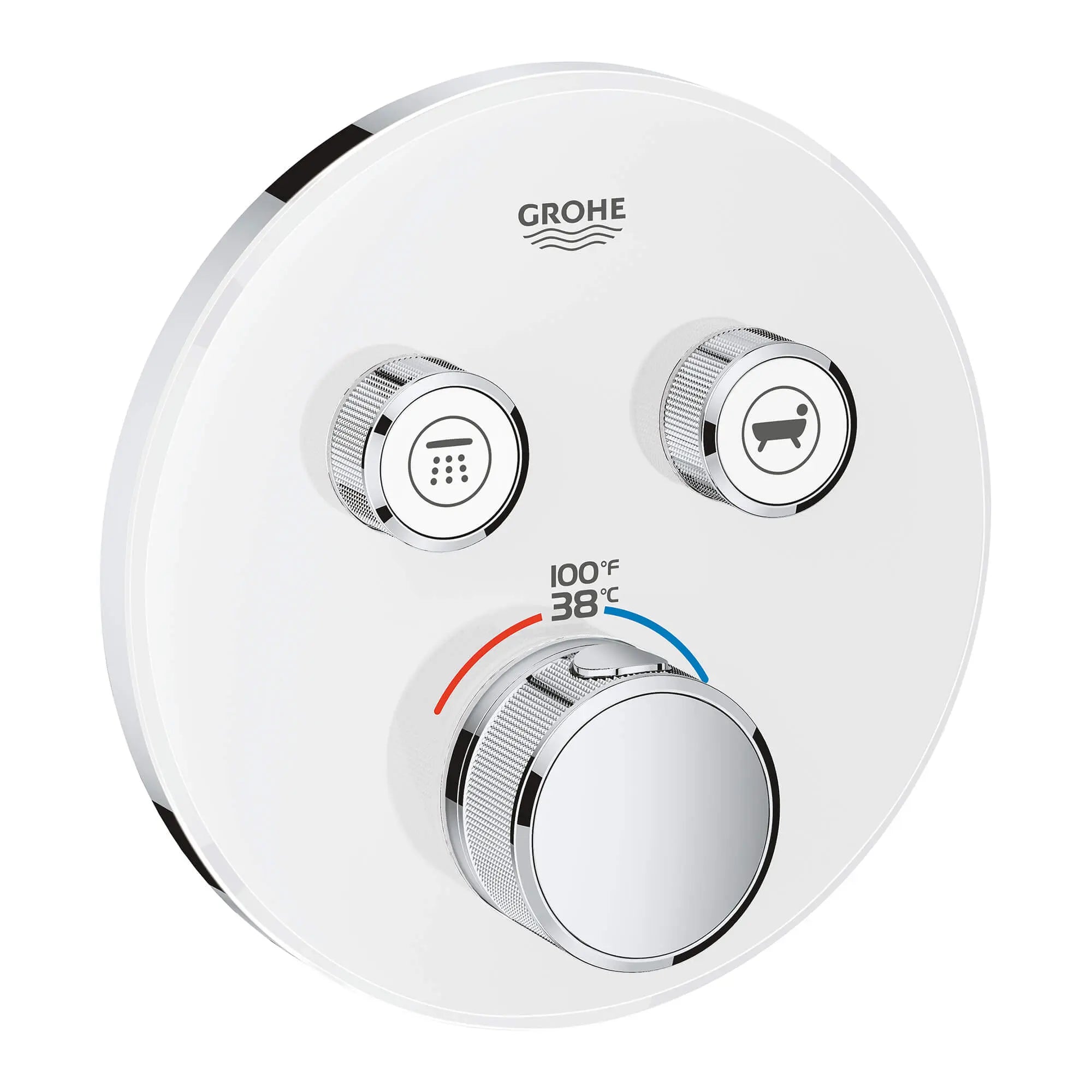 Dual Function Thermostatic Valve Trim // MOON WHITE // 14762_29160ls0-grohtherm-smartcontrol-dual-function-thermostatic-trim-with-control-module-moon-white_0_CDNwebp.webp