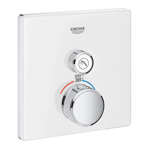 Single Function Thermostatic Valve Trim - Moon White