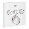 [29165LS0] Triple Function Thermostatic Valve Trim - Moon White
