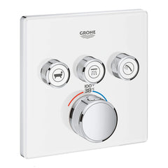 [29165LS0] Triple Function Thermostatic Valve Trim - Moon White