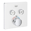 [29164LS0] Dual Function Thermostatic Valve Trim - Moon White
