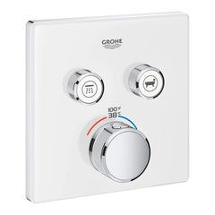 [29164LS0] Dual Function Thermostatic Valve Trim - Moon White