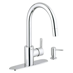 [30126000] Single-Handle Pull Down Kitchen Faucet Dual Spray 1.75 GPM - GROHE StarLight Chrome