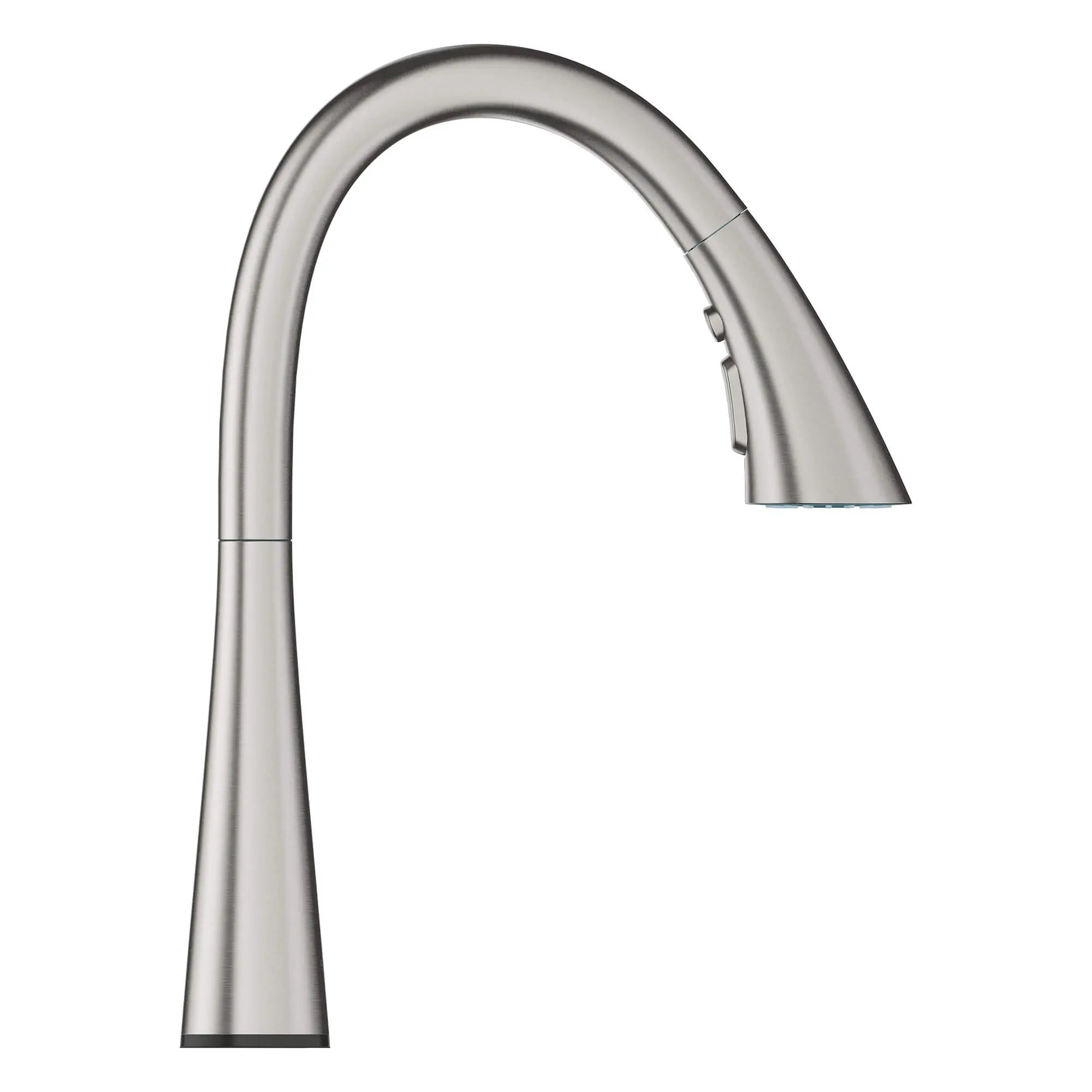 GROHE Zedra Single-Handle Pull Down Kitchen Faucet Triple Spray 1.75 GPM (6.6 L/min) with Touch Technology // SUPERSTEEL INFINITYFINISH // 14865_30205dc2-ladylux-touch-single-handle-kitchen-faucet-supersteel-infinityfinish-3_0_CDNwebp.webp