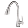 [30205DC2] GROHE Zedra Single-Handle Pull Down Kitchen Faucet Triple Spray 1.75 GPM (6.6 L/min) with Touch Technology - GROHE StarLight Chrome