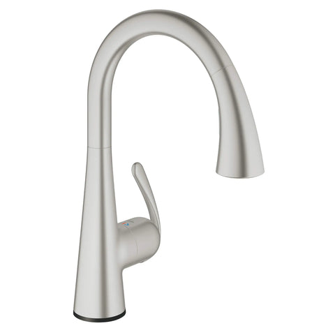Single-Handle Pull Down Kitchen Faucet Triple Spray 1.75 GPM with Touch Technology - SuperSteel InfinityFinish