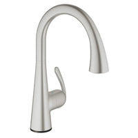 [30205DC0] Single-Handle Pull Down Kitchen Faucet Triple Spray 1.75 GPM with Touch Technology - SuperSteel InfinityFinish